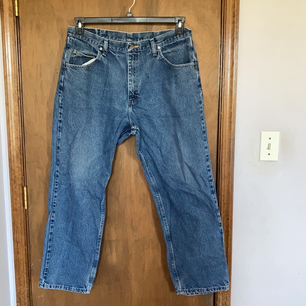 Wrangler relaxed fit jean 38x30 cotton denim - Picture 6 of 17